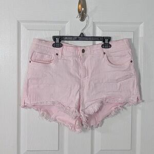 Pistola Blush Frayed Jean Shorts